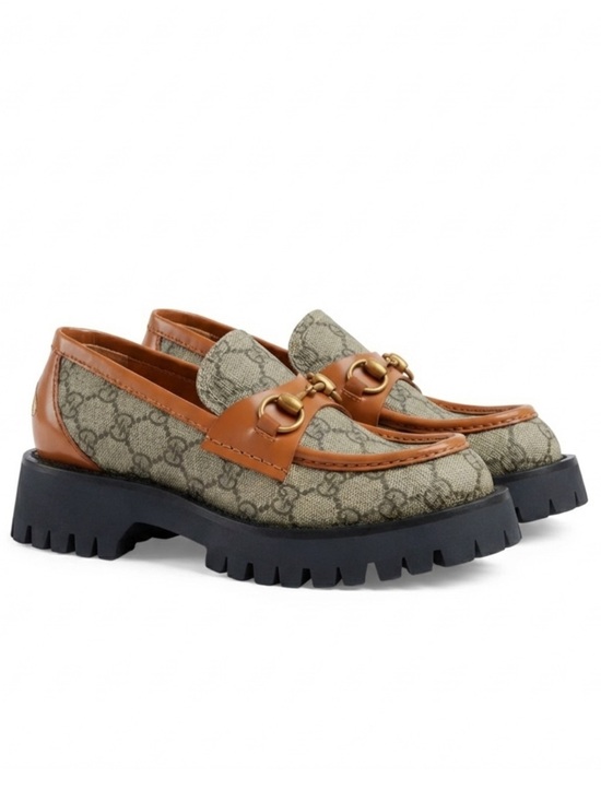 Gucci Shoes - Gucci Women’s GG Canvas Monogram Horsebit Lug Sole Loafers